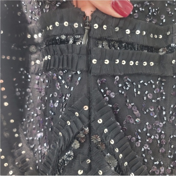 NWOT Aidan Mattox Beaded Evening Long Gown - Picture 14 of 16